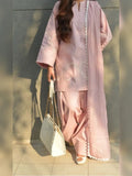3pc Stitched |White Heart Aura | lawn cotton