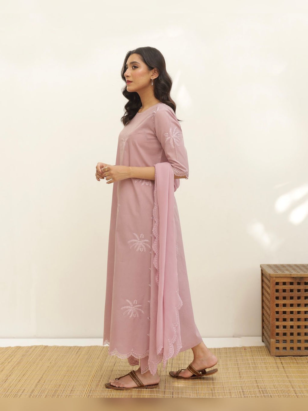 3pc Stitched | T. Pink | Lawn