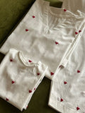 2pc Stitched | White Soft cotton