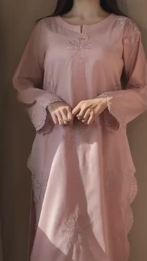 3pc Stitched | T. Pink | Lawn